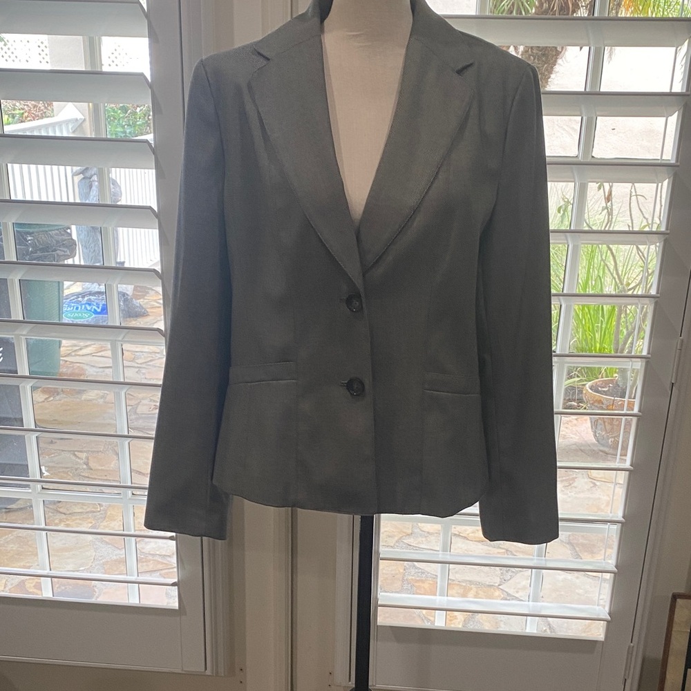 Ann Taylor Light Charcoal Blazer - Picture 1 of 3
